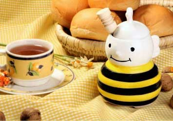 ظرف عسل طرح زنبور رنگی کد BB13